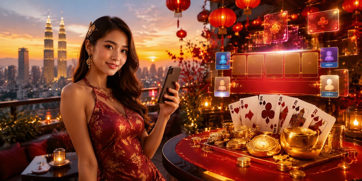 Pemain Malaysia menikmati permainan kad dan slot lotto88 dalam suasana santai